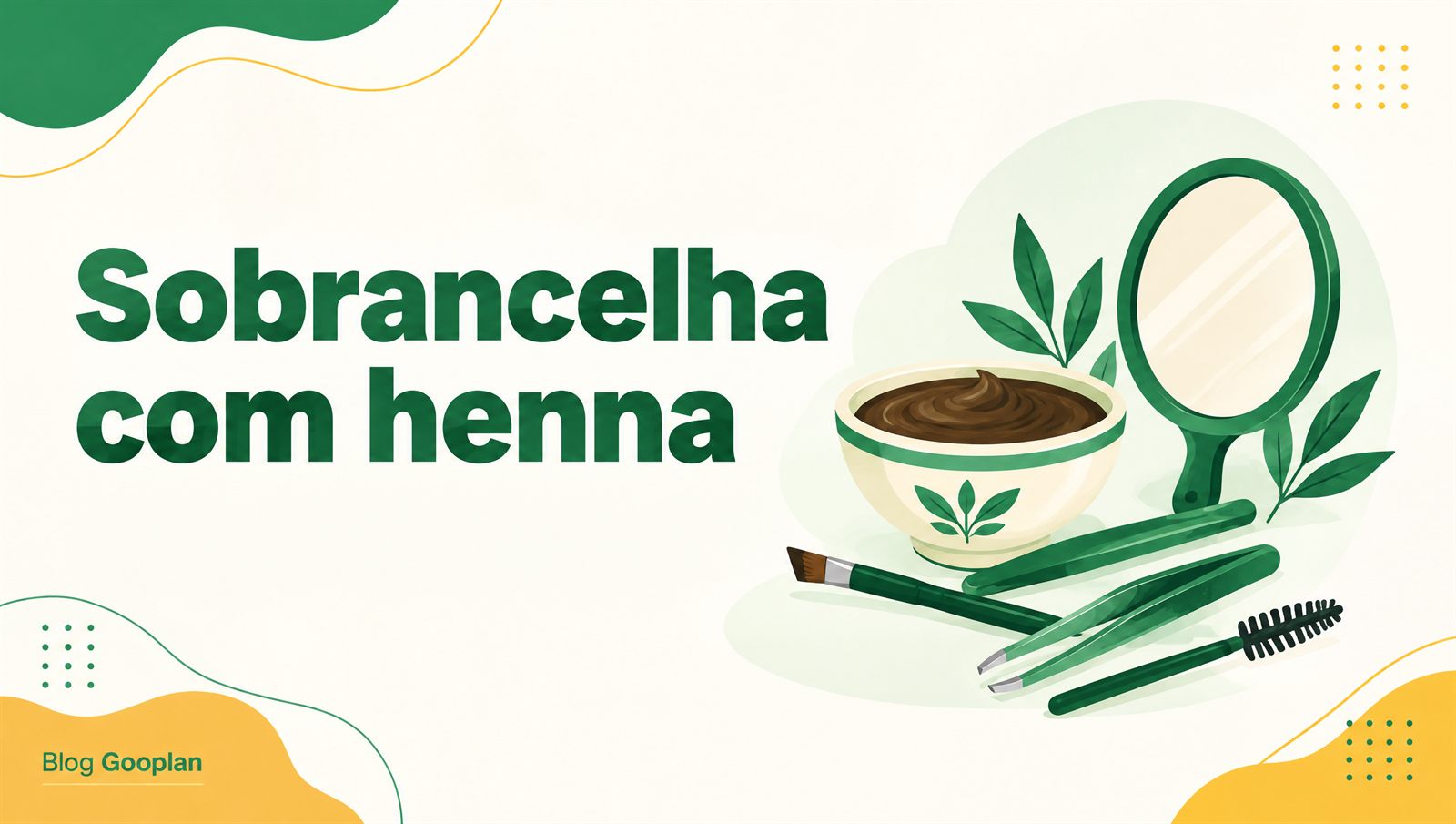 Design de sobrancelhas com henna