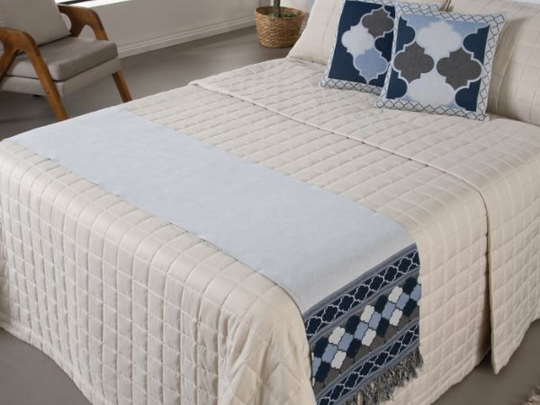 Kit 5 Pçs Peseira Grécia Jacquard King